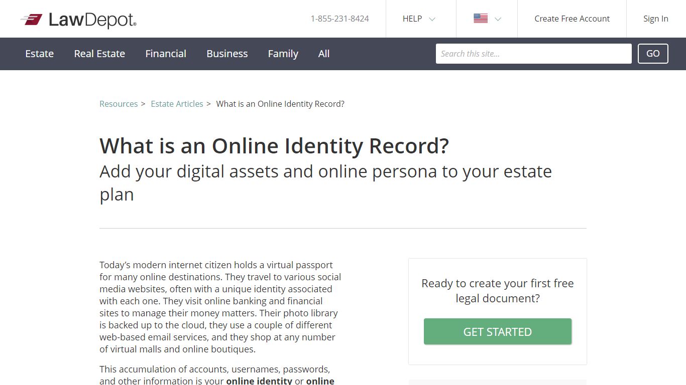 What is an Online Identity Record? - LawDepot.com